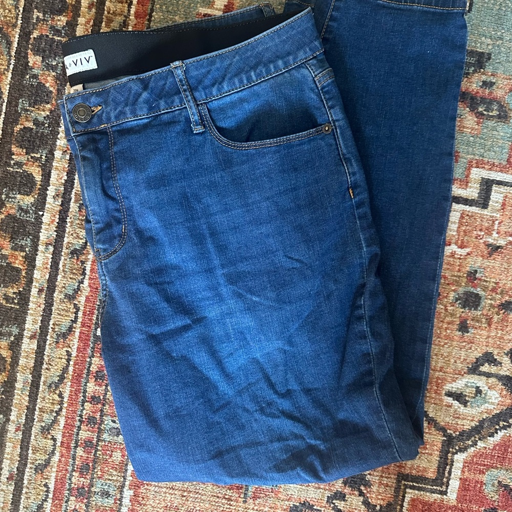 Ava & Viv Dark Blue Women's Skinny Jeans